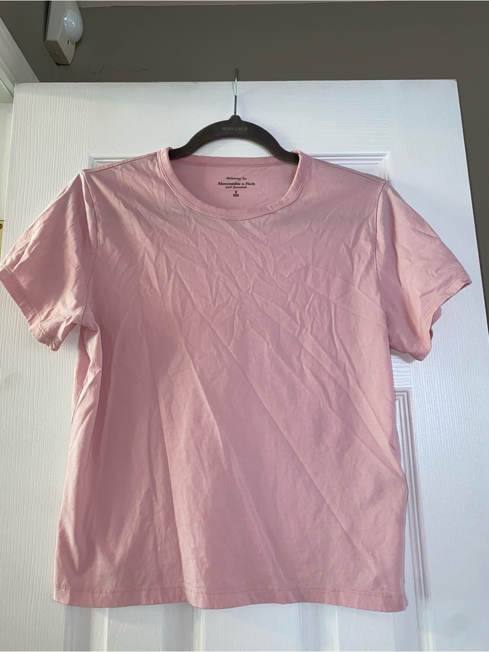 Abercrombie & Fitch Light Pink Crewneck Tee